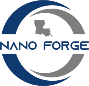The Louisiana Nano Forge logo